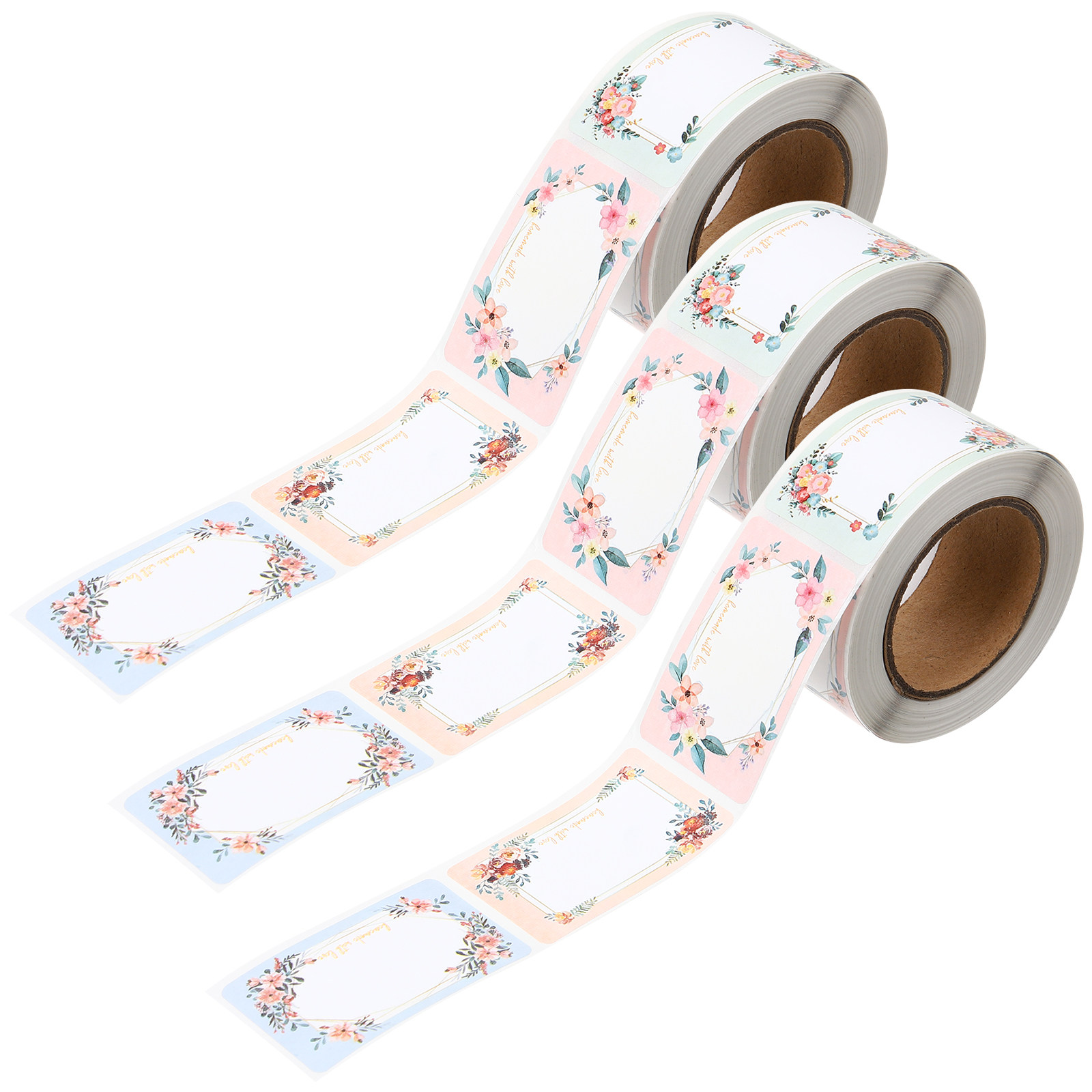 Food Storage Labels - 3 rolki pustych etykiet z możliwością