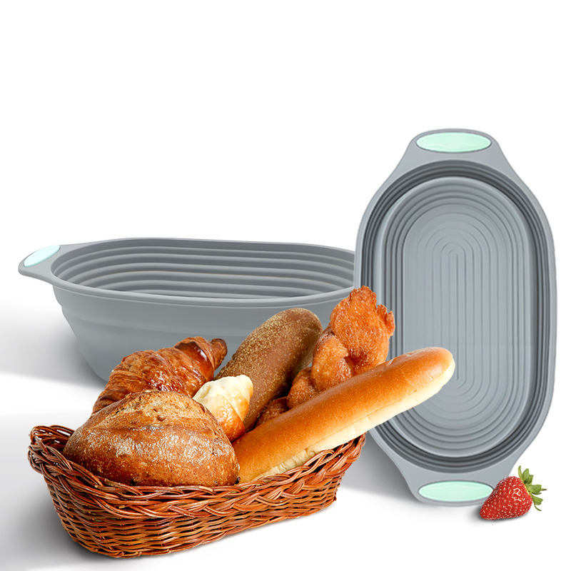 Food Storage With Dividers - 1 szt. Silikonowy składany kosz do