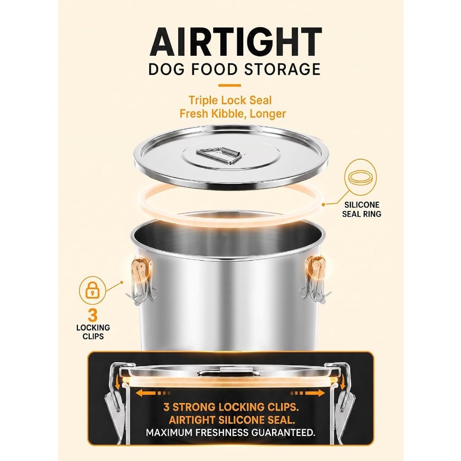 Pojemnik na karmę dla psów, wy – Food Storage Containers recenzja i cena