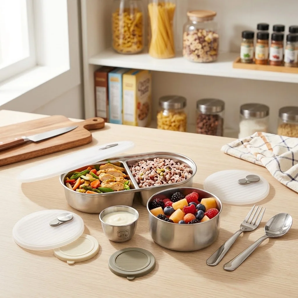 Pojemnik na lunch z nieprzepus – Food Storage With Dividers recenzja i cena