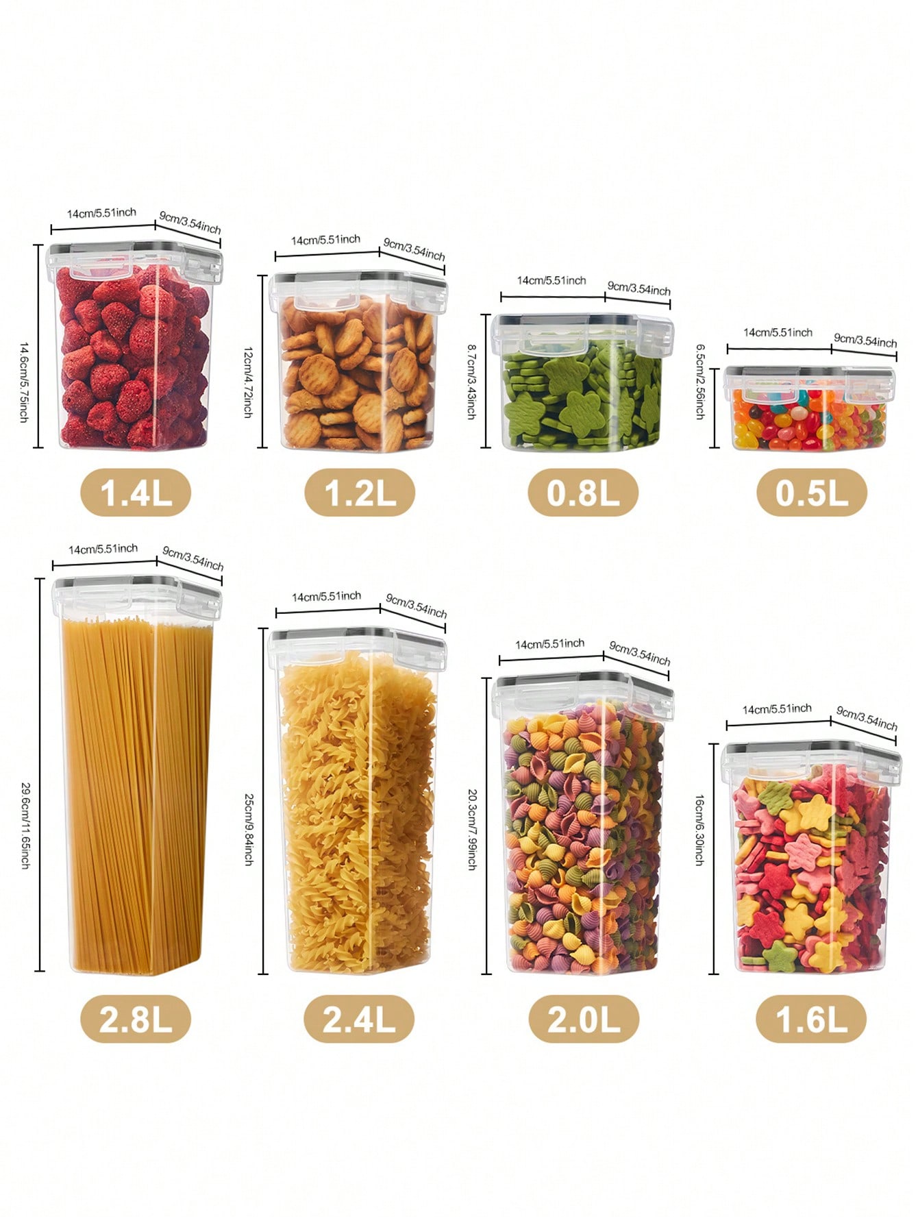48 sztuk szczelnych pojemników – Food Storage Labels recenzja i cena