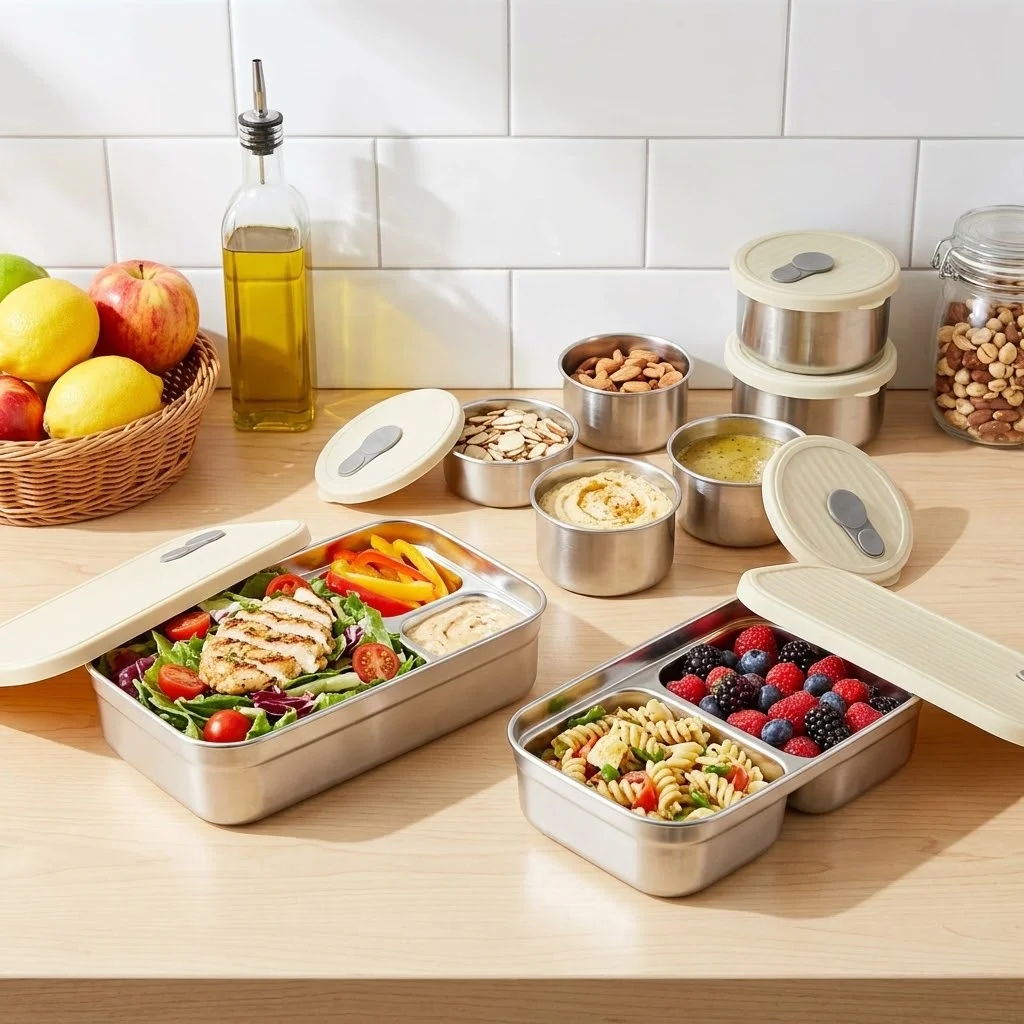Zestaw pojemników na lunch ze  – Food Storage Oven Safe recenzja i cena