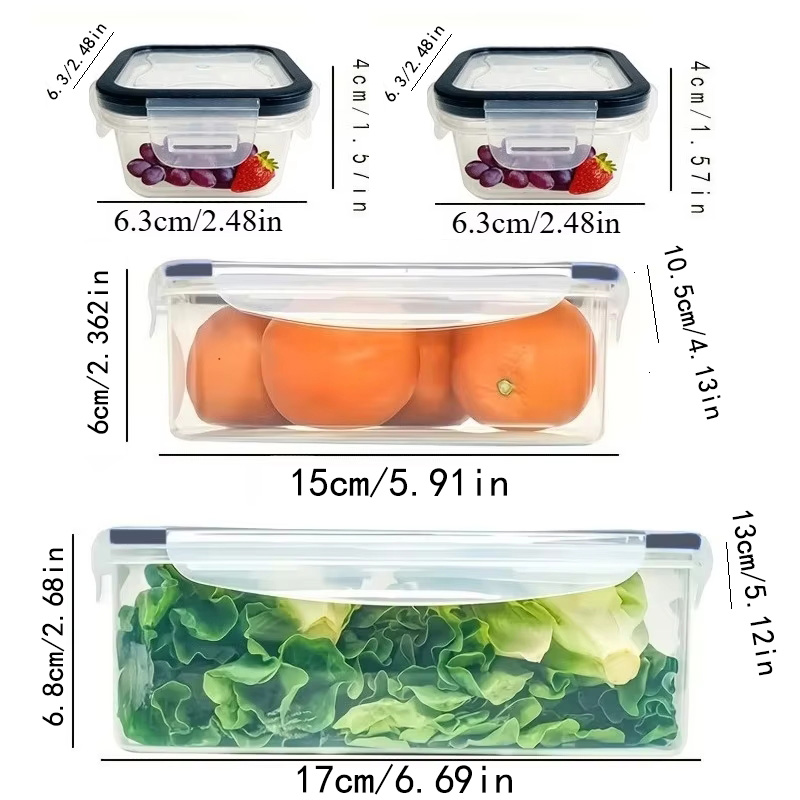 Zestaw 8 sztuk zawiera 4 pojem – Food Storage With Dividers recenzja i cena