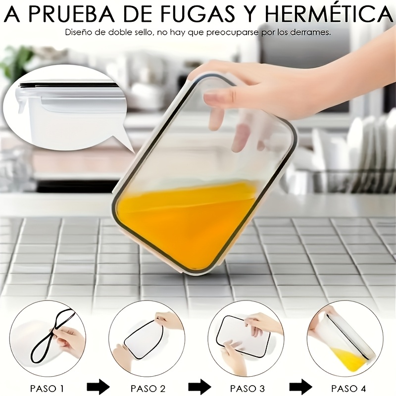 Zestaw 8 sztuk zawiera 4 pojem – Food Storage With Dividers recenzja i cena